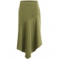 Preview: Coster Copenhagen, Skirt with bias cut in sateen quality, dark forest
