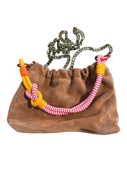 Louisa Lee, Plissa camel Wildleder
