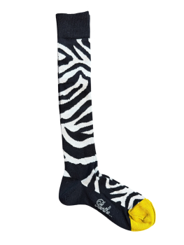 Berthé aux grands pieds, Kniestrümpfe Zebra