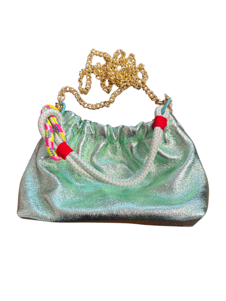 Louisa Lee, Plissa grün metallic